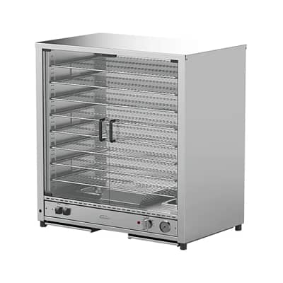 Woodson W.PIP200F Pie Display – Glass Swing Doors, 200 Capacity