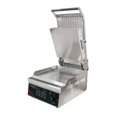 Woodson Pro-Series Contact Grill W.GPC61SC Single Plate for Commercial Kitchens