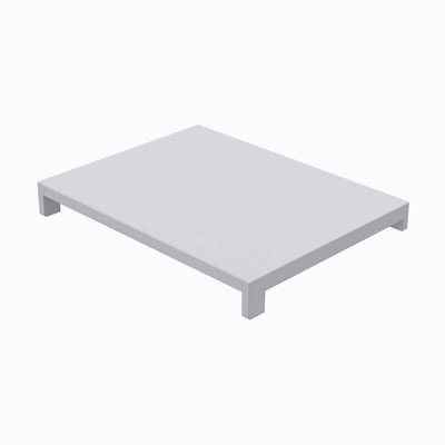 Bromic 350mm Stainless Steel Cutting Board for Deli Display with 270mm Width and 40mm Height