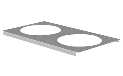 Woodson Single Hob Cover W.PH1 for Round Pots on Commercial Bain Marie