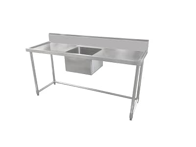 Kitchen Knock 631573 Stainless Steel Single Sink Bench 1800mm – Commercial Kitchen Use