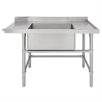 Vogue DE474 Right Hand Inlet Table with Sink – 1800mm Stainless Steel Bench
