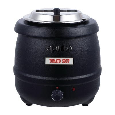 Apuro Black SoupMaster 10L Soup Kettle – L715-A.