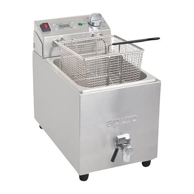 Apuro FC374-A 8L Countertop Deep Fryer – Stainless Steel