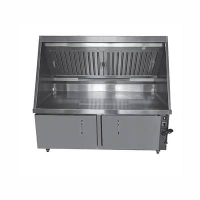 FED Stainless Steel Range Hood and Workbench System in 1200mm, 1500mm, and 1800mm widths