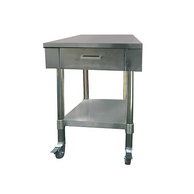 FED SWBD7-1 Stainless Steel Workbench with 1 Drawer and Undershelf