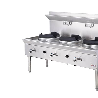 Kenna Tri-Fire Essence Wok Station - 3 Burners, Heavy Duty