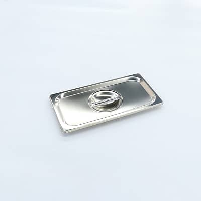 Kitchen Knock Stainless Steel Gastronorm Pan 1/3 Size Lid | Pack of 6