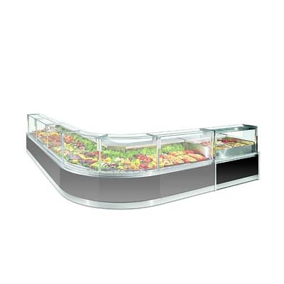 Criocabin Enixe Gourmet EI400: The Serve-Over Hot Food Bain-Marie for Premium Delicatessens Display Hot Bar