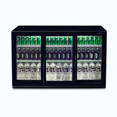 Bromic Chiller BB0330GDS-NR B/Bar 3DR Sliding 330L 870mm