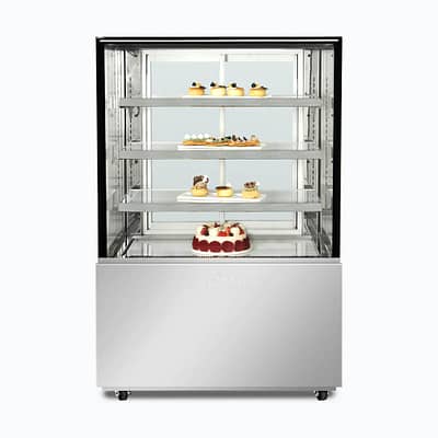 Bromic 4 tier chilled food/cake display 900mm-FD4T0900C-NR