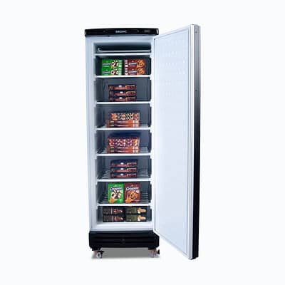 Bromic Freezer UF0374SDS-NR Black UP/R Static Solid Door