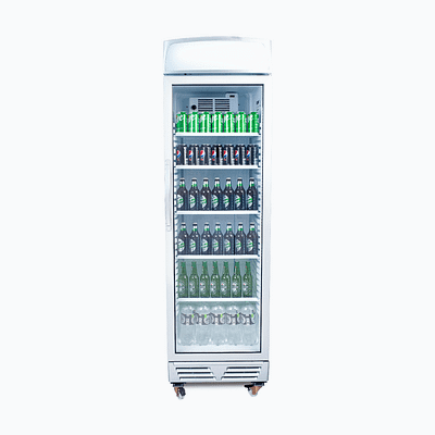 Bromic Chiller GM0374L-NR Silver UP/R GLS 372L LED L/BOX
