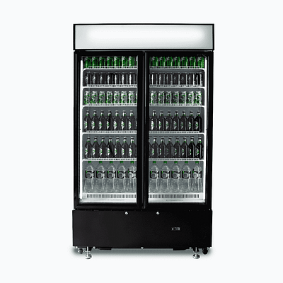 Bromic Chiller GM1000LBCAS UP/R Blk 2DR 960L