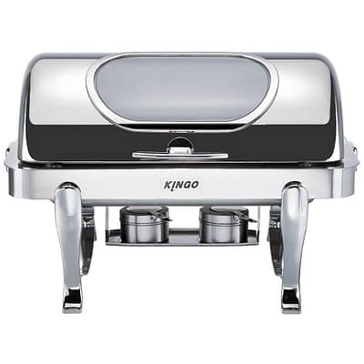 Ex-Showroom: Oblong Chafing Dish with Chrome Legs / Double KGS6801G-2