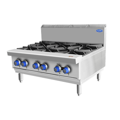 CookRite AT80G6B-C-NG 800 Series Open 6 Burner Cooktop