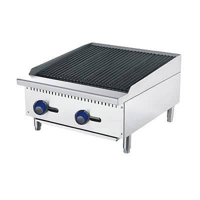 CookRite 610mm Commercial Char Rock Broiler - ATCB-24-NG