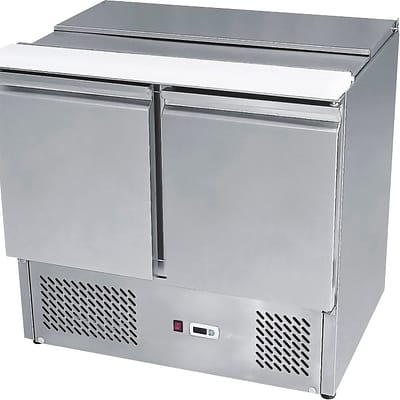 Atosa ESL3800 2-Door Sliding Lid Saladette Fridge - 900mm