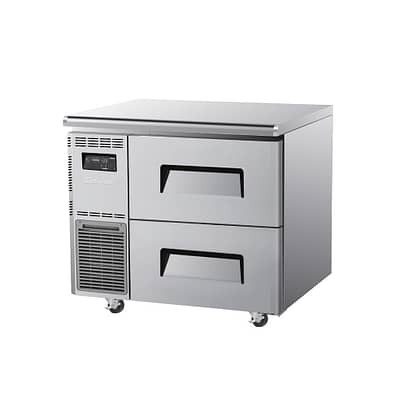 alt="Turbo Air KUR9-2D-2 Undercounter Fridge - 900mm 2-Drawer Commercial Unit"