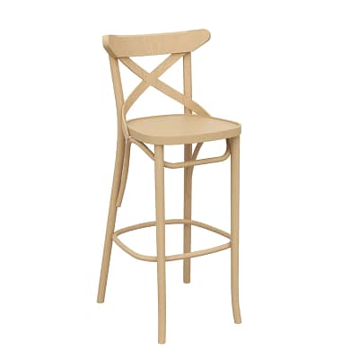 Paged Crossback 750 Bentwood Bar Stool - Classic Comfort for Bars & Kitchens