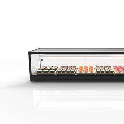 Sayl SDS1680 Logic Sushi Display with LED Lighting & 8 GN 1/3 Capacity