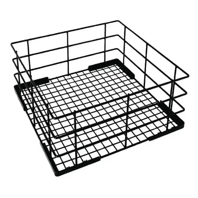 Vogue Wire High Sided Glass Basket - 180x350x350mm 7x13 3/4x13 3/4"