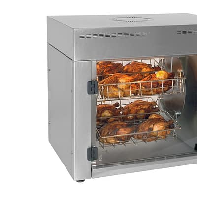 Anvil CGA0008 Stainless Steel Chicken Rotisserie – 8 Bird Capacity.