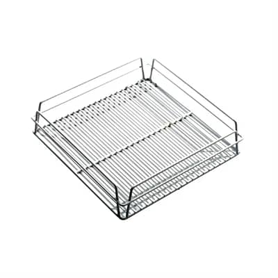 KH Glass Racks Baskets with Open Interior White 425(W)x 350(D)mm