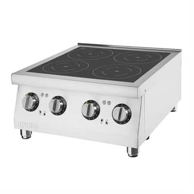 Apuro Induction Hob Four Zone - 2x3kW