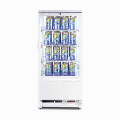 alt="Bromic CT0080G4W-NR - 78L White Countertop Display Fridge"