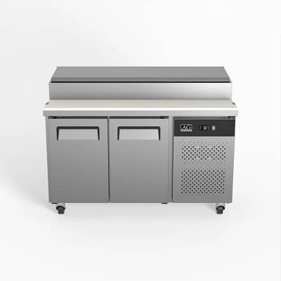 AG SH2000-700 Saladette Fridge – 2 Door with Tray Bench