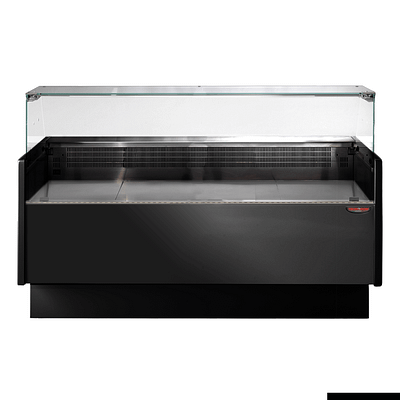 Tecnodom Serie MR80 Black 1520mm Wide Deli Display with Storage and Castors TDMR-0815B