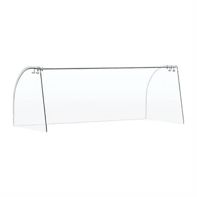 Curved Glass Sneeze Guard Assembly for CT395-A