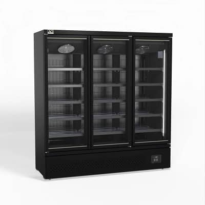 AG CSB1500 Supermarket Three Glass Doors Upright Display Fridge - 1539 Litre