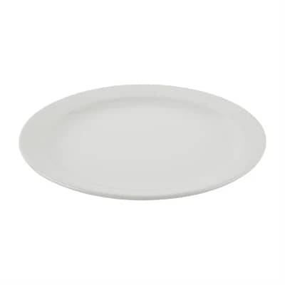 Olympia S754 Athena 10-inch Narrow Rimmed White Porcelain Plates – Pack of 36