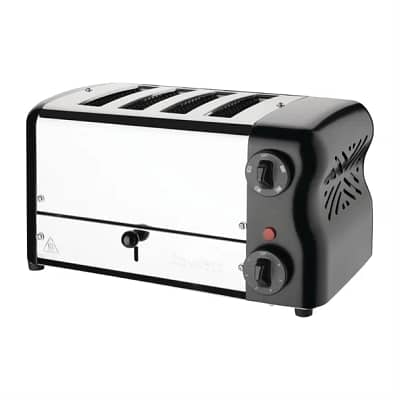Rowlett Esprit 4 Slot Toaster - Jet Black - Energy-Saving Commercial Toaster