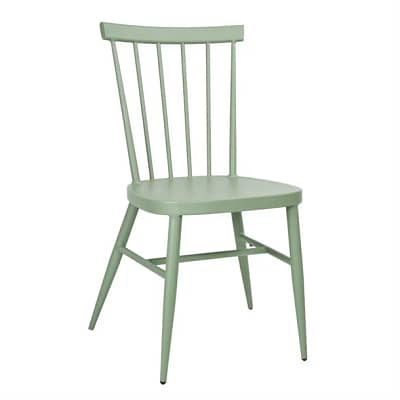 Bolero DX687 Windsor Aluminium Chairs Green – Set of 4