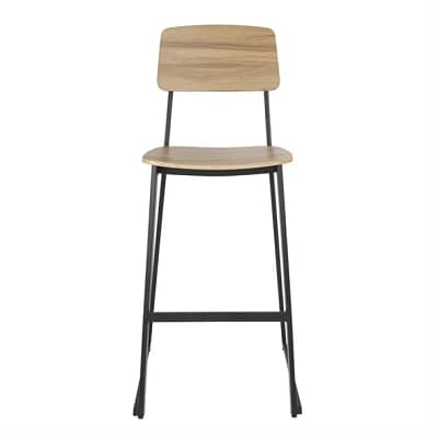 Bolero FU525 Beaufort Wooden High Stools – Set of 2