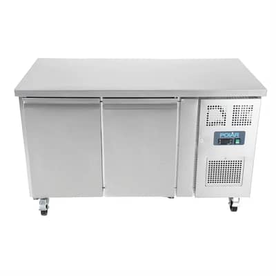 Polar U-Series Double Door Counter Fridge - 282Ltr - Commercial Use