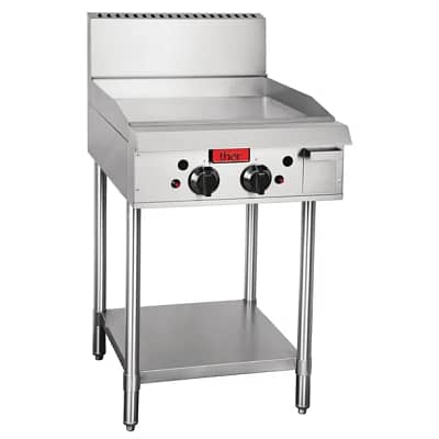 Thor GH105 Freestanding 2 Burner Griddle – Stainless Steel 20mm Plate, AGA Approved, NG or LPG