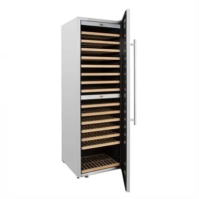 Polar GM629-A Dual Zone Wine Fridge – 180 Bottle Stainless Steel Commercial Unit