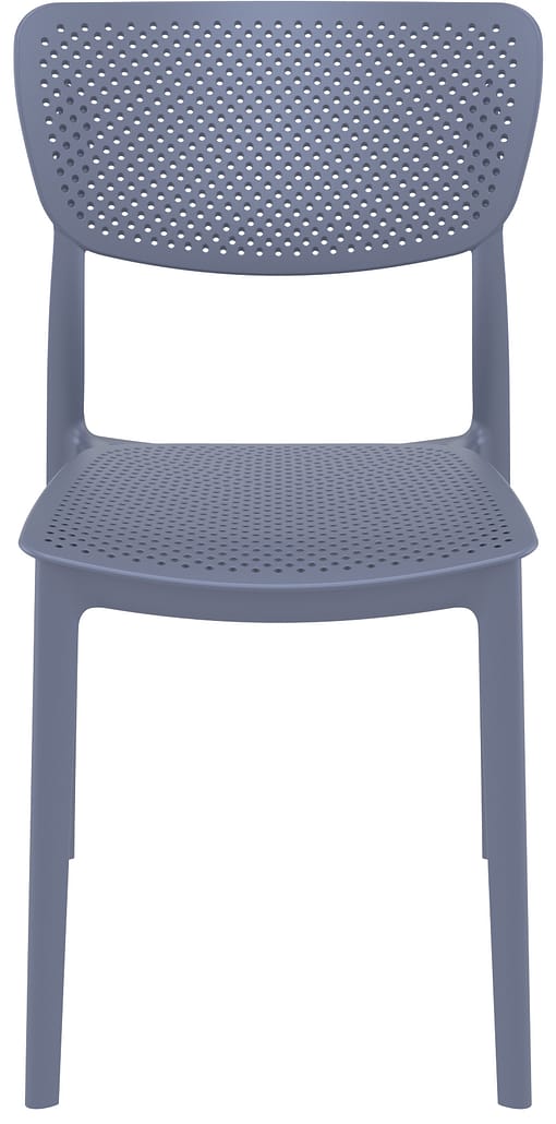 Commercial Grade Anthracite Lucy Chair - Heavy Duty One-Piece Chair by Siesta, Turkey - Image 6
