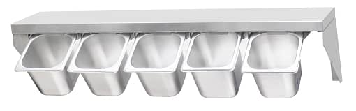 Kitchen Knock 415899 GN Pan Rack – Stainless Steel Single Wall Shelf for 1/4 & 1/6 GN Pans