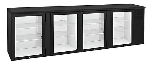Anvil BBZ0400 Four Door Glass Backbar Fridge 670L – Perfect for Bars & Hotels