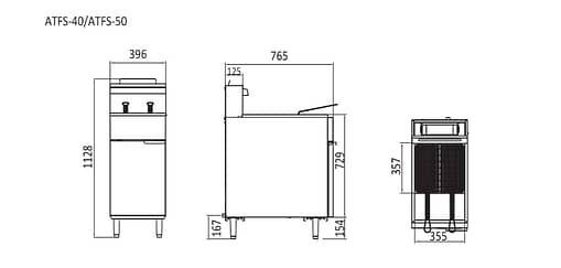 Cookrite ATFS-40 Three Tube Gas Deep Fryer – NG/LPG - Image 7