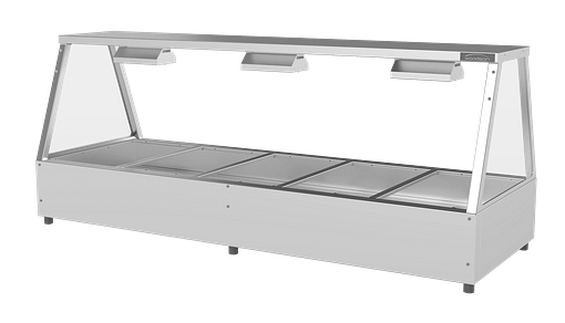Woodson W.HFSS25 Self Serve Hot Food Display – 5 Module, 1680mm