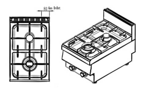 CookRite 2 Burner NG Cooktop – Compact & Powerful – AT65G2B-C-NG - Image 3