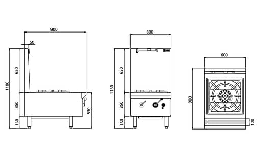JASPER Stockpot Boiler LPG (JA-SPB-L) – High-Output Gas Cooking | 80 Mj/h - Image 2
