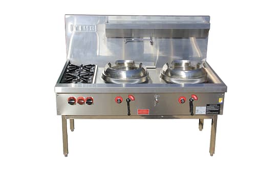 Time Commercial Gas Double wok with Two Burner Cooktop CWS-T2B2 - Image 3