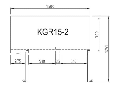 Turbo Air KGR12-2(600)(HC) Advanced Undercounter 2 Door Glass Fridge - Image 3